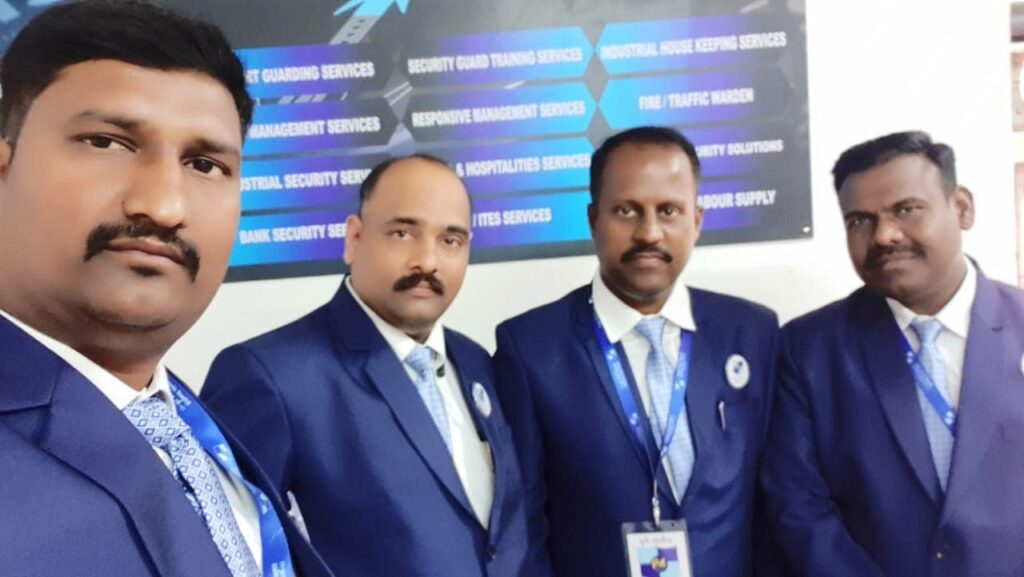 Four security professionals